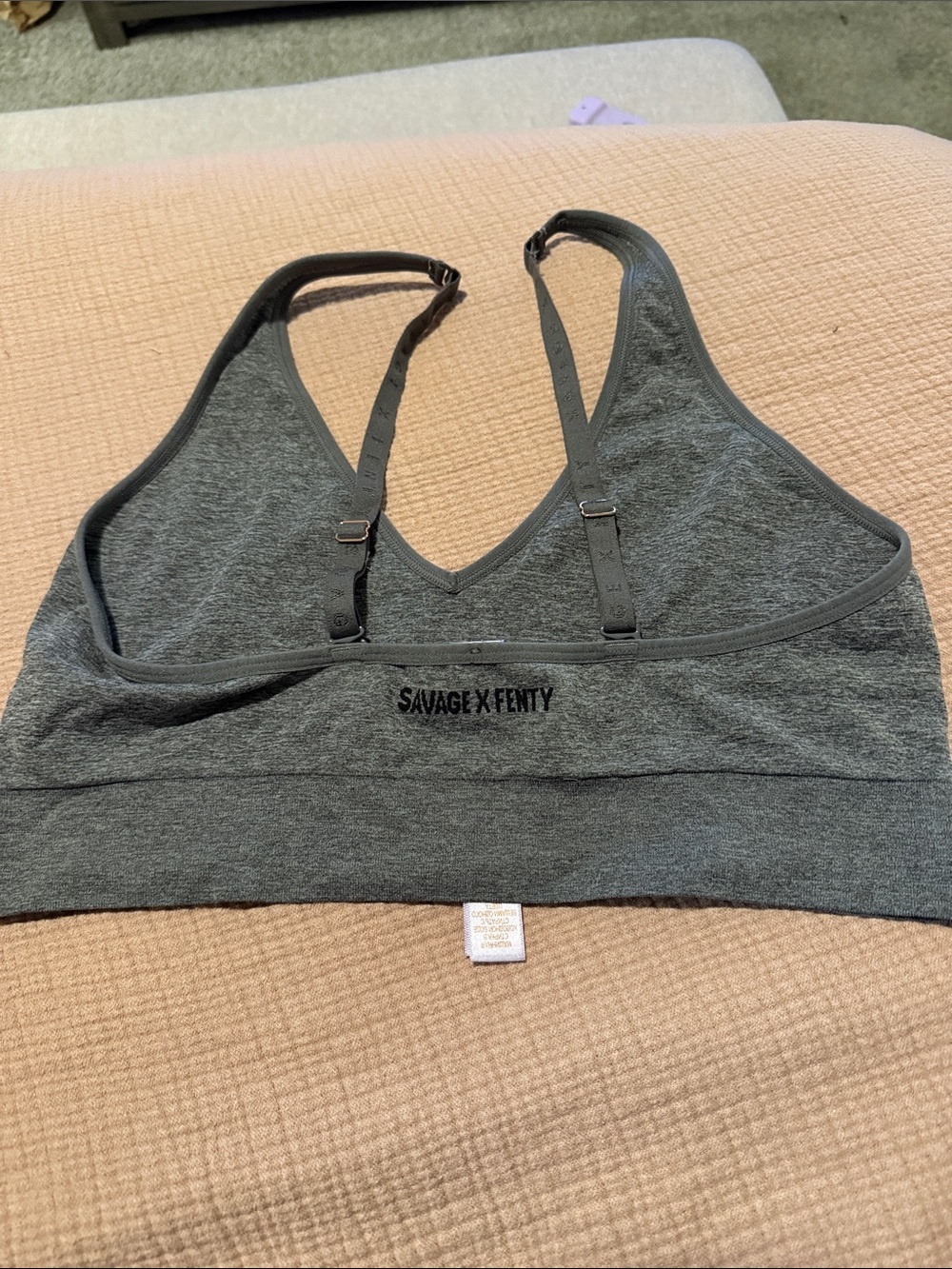 Savage X Fenty Charcoal Gray Wireless Bralette